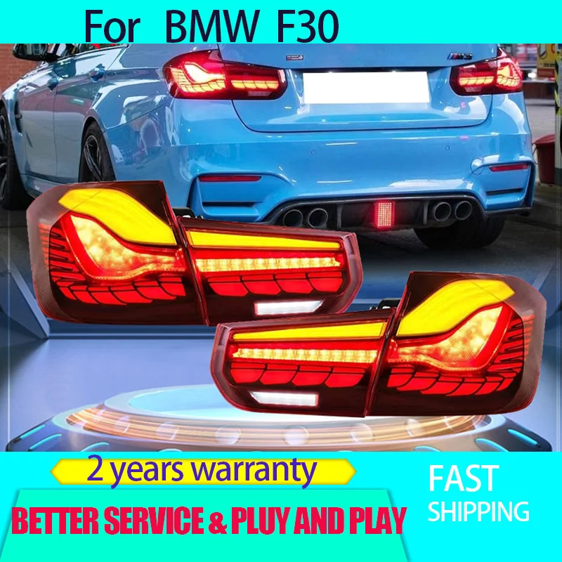 Car Styling for BMW F30 Tailights 2012-2019 BMW 3 Series Tail Lights 320i 325i 330i F80 Rear DRL Fo