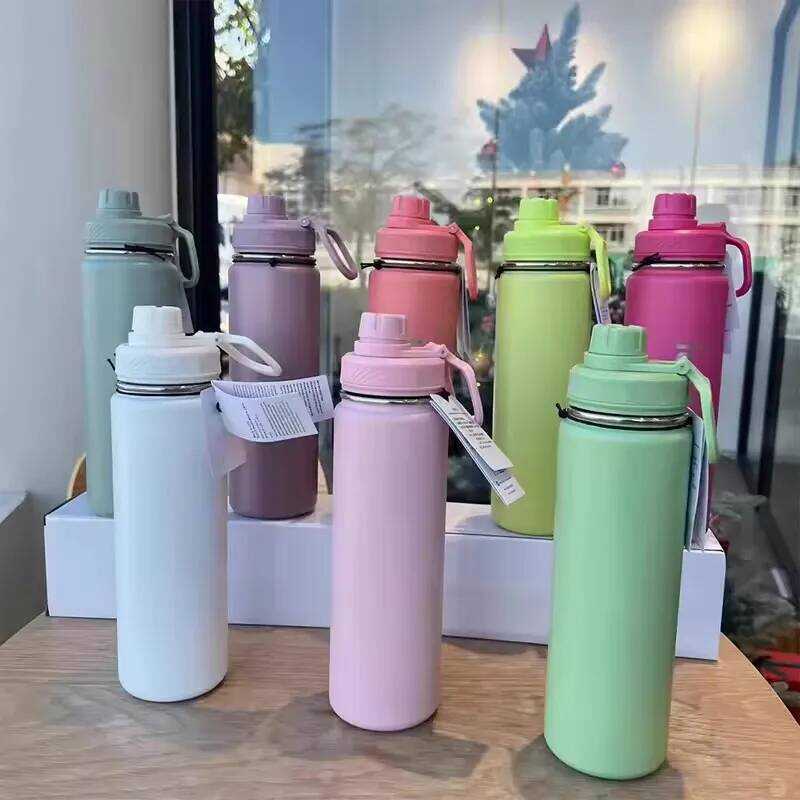 C 710Ml Water Cup Sports Bottle Water Bottle Stainless Titanium Vacuum Portable Leakproof Outdoor C