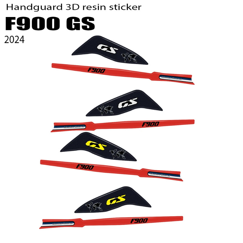 3D Epoxy Resin Sticker Hand Guard Protection Kit For BMW F 900GS F900GS 2024 GS F900 Motorcycle Acc