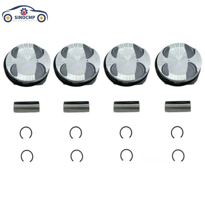 11257589348 4PCS N12 N16 Engine Piston & Ring Kit 77mm STD Set Fit MINI R55 R56 R57 R58 R60 Cooper