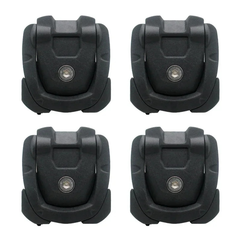 4PCS Car Trunk Hooks Organizer Rear Cargo Mounting Luggage Net Fixing Fastener Hooker Black White F