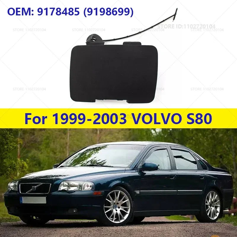 for 1999-2003 VOLVO S80 Front Bumper Tow Hook Cap Eye Cover (No paint) 9178485 (9198699)