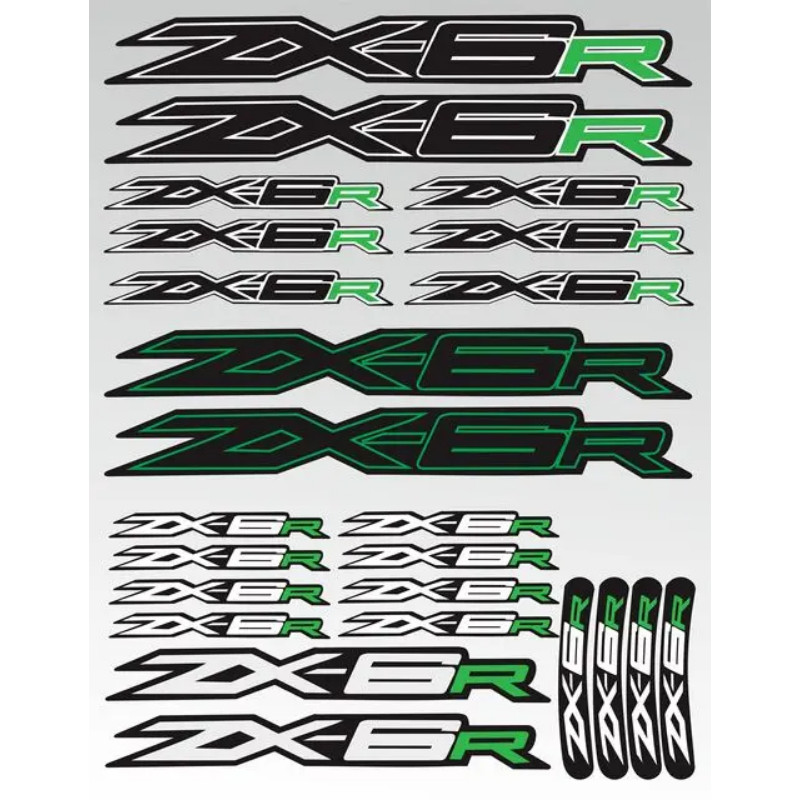For  ZX-6R zx6r motorcycle tail box sticker Beak Fender Decal Sticker Shock absorber decals Decals
