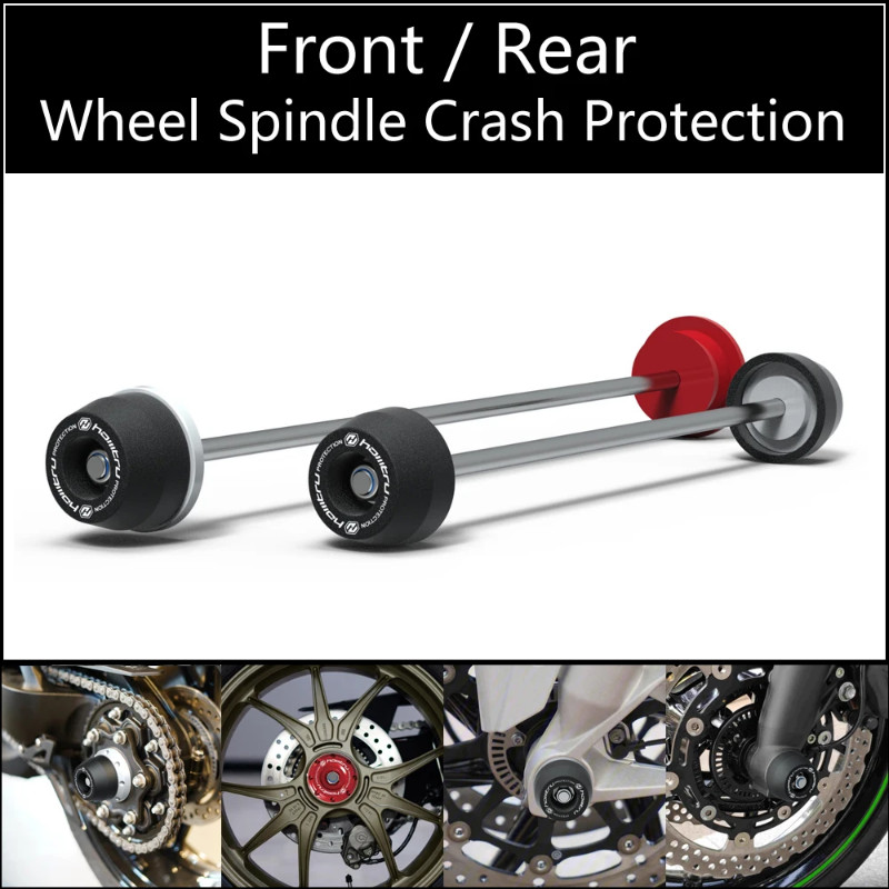 For Ducati Panigale 1199 S R/1299 S R/V2/V4 S R/ 2012-2023 Front Rear wheel Spindle Crash Protectio