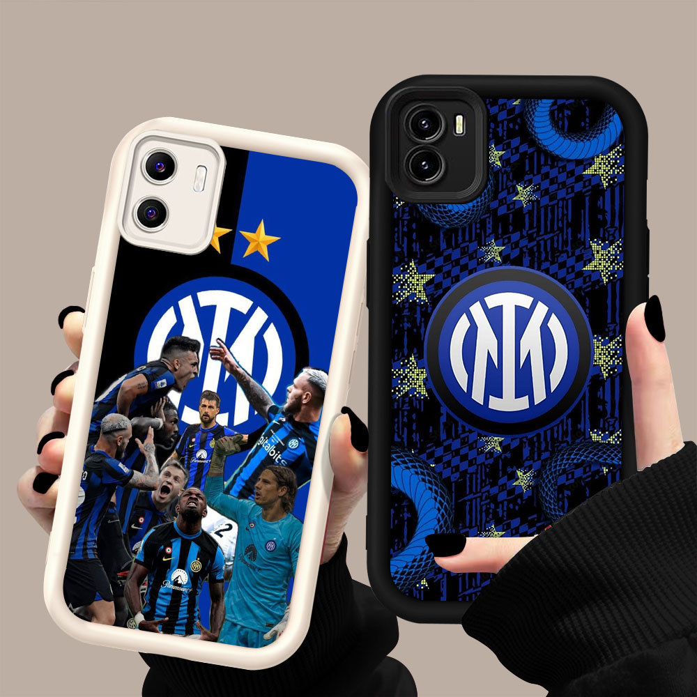 HK-68 Inter Milan ปลอกกันกระแทกสําหรับซิลิโคนสีดําและสีขาว VIVO Y55 Y22 Y22s Y33E Y15a Y55S Y01A Y15
