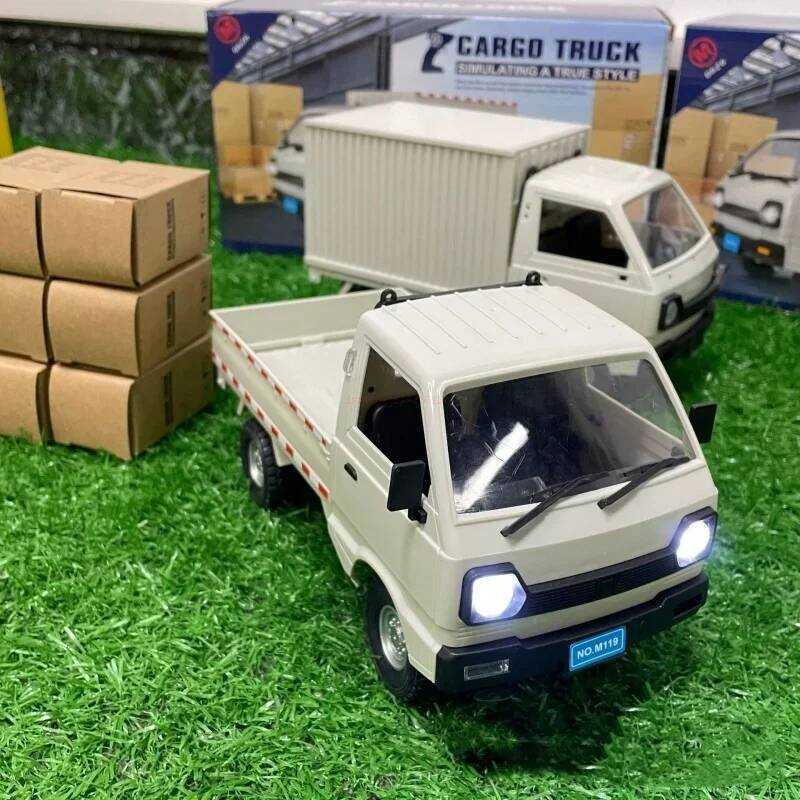 C 1:10/1:16 Wpl D12 Rc Car Simulation Drift Climbing Truck Led Light Cargo Rc Electric Toy Model Fo