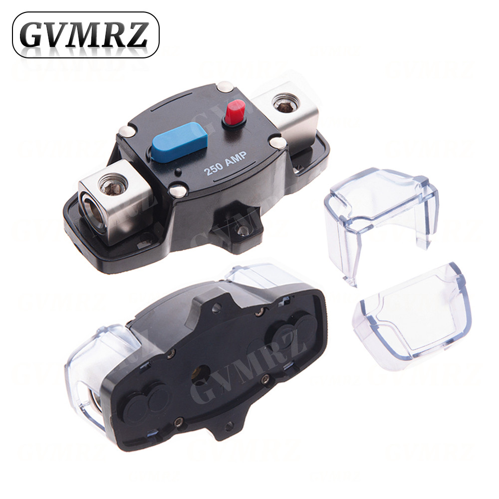 เซอร์กิตเบรกเกอร์ 50A 60A 80A 100A 150A 200A 250A 300A 12-48VDC รถรถบรรทุกรีเซ็ตฟิวส์ Circuit Breaker พร้อม Power Protect