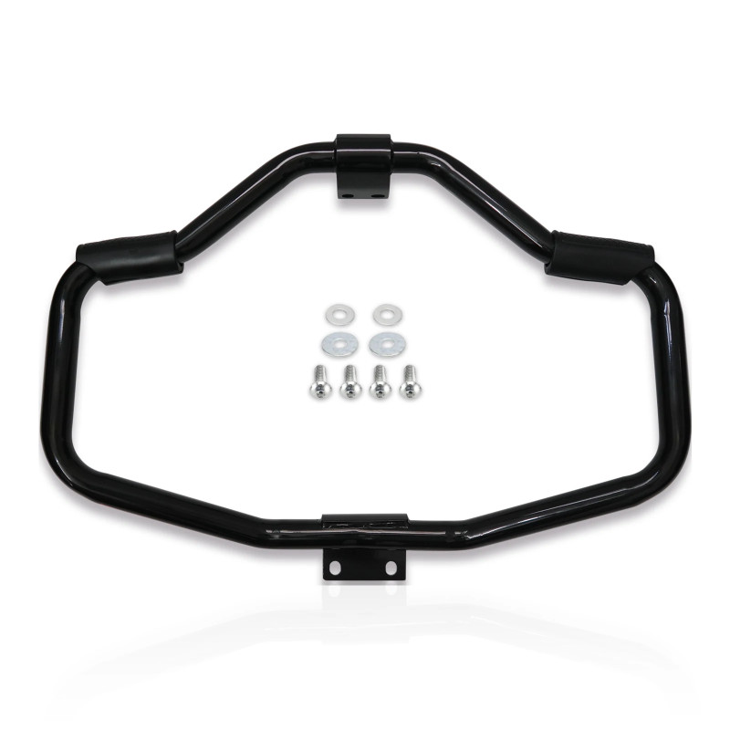 GZICMA Mustache Engine Guard Crash Bar Highway Bar Gloss Black For Harley Davidson Sportster XL883