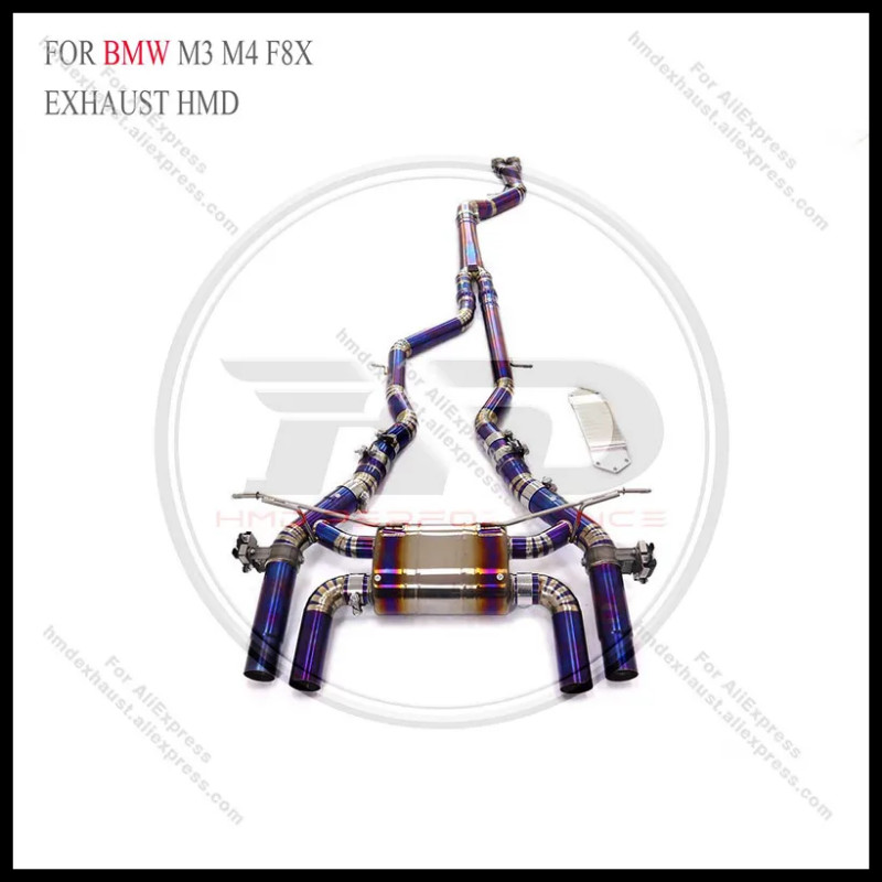 HMD Valve Catback Exhaust Pipes for BMW M3/M4 F80/F82/F8X S55 3.0T 2014-2018 Tuning Front Mid-tail