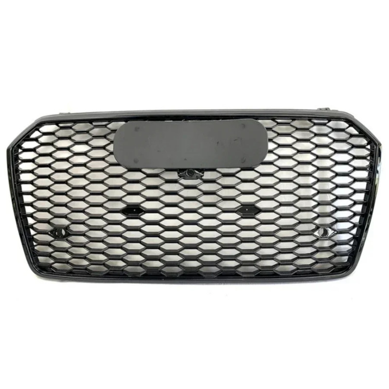 Racing Grill Front Bumper Grill Center Grille for  A7/S7 2016 2017 2018 (Refit for RS7 Style) For R