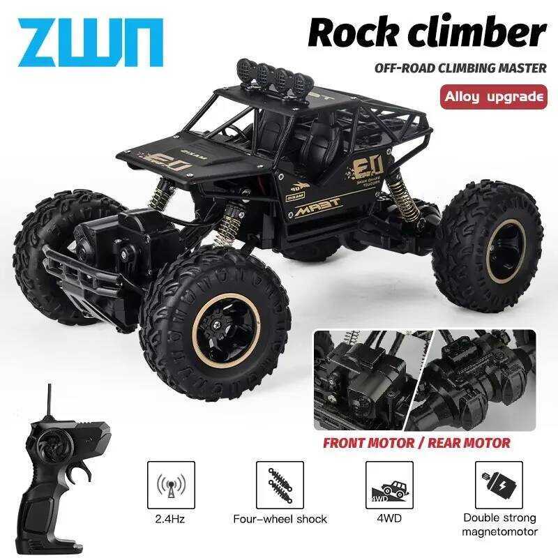 C ZWN 1:16 4Wd RC Car 2.4G Radio Remote Control Cars Rechargeable Buggy 4X4 Off-Road Control Truc B