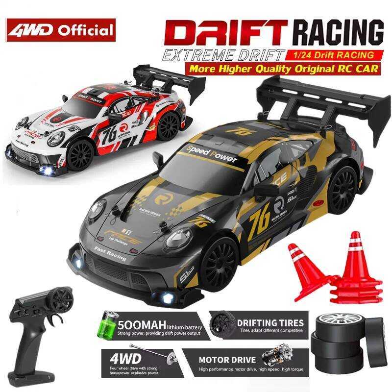 C 4Wd 1:24 Remote Control Drift RC Racing Car 20Km/H High Speed 4X4 RC Cars Vehicle Model Electroni