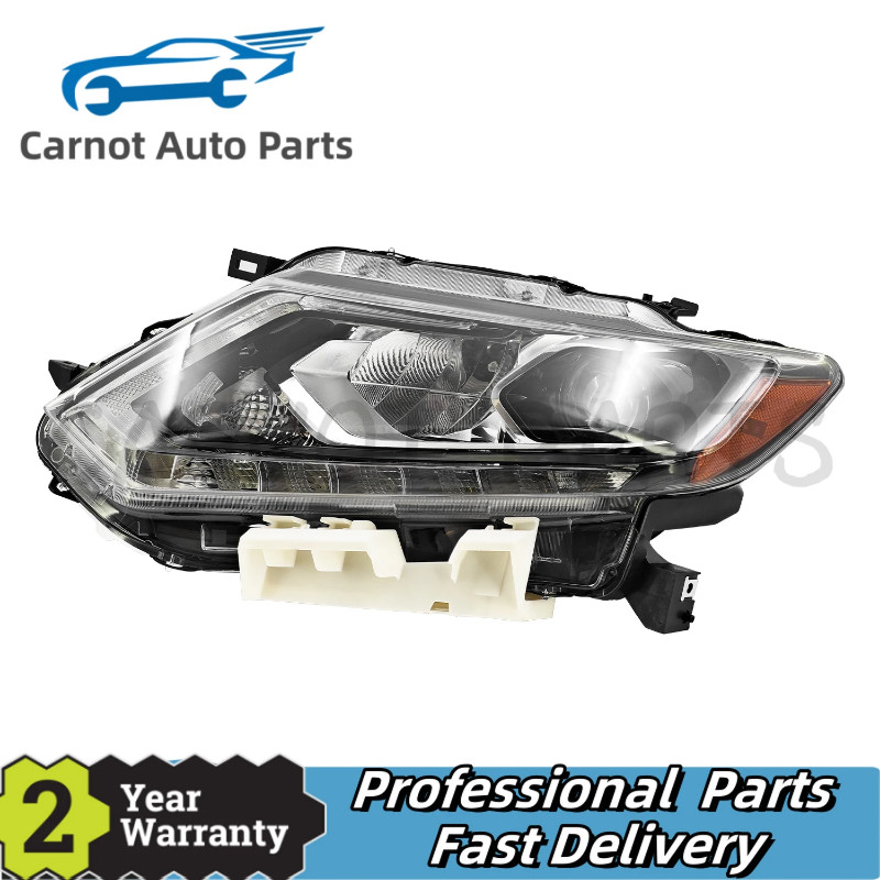 1pcs LED Headlight Assembly with Bulbs for Nissan Rogue 2.5L 2014-2016 LED Headlamp Assembly with A