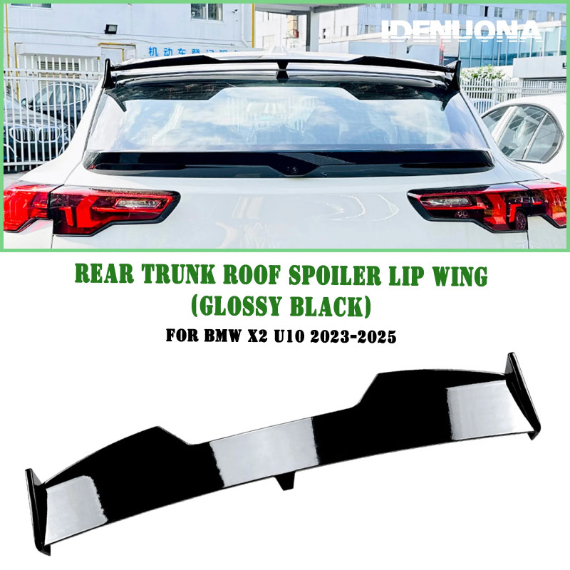 Rear Roof Spoiler Wing Trunk Lip Flap Trim For BMW X2 U10 2023 2024 2025