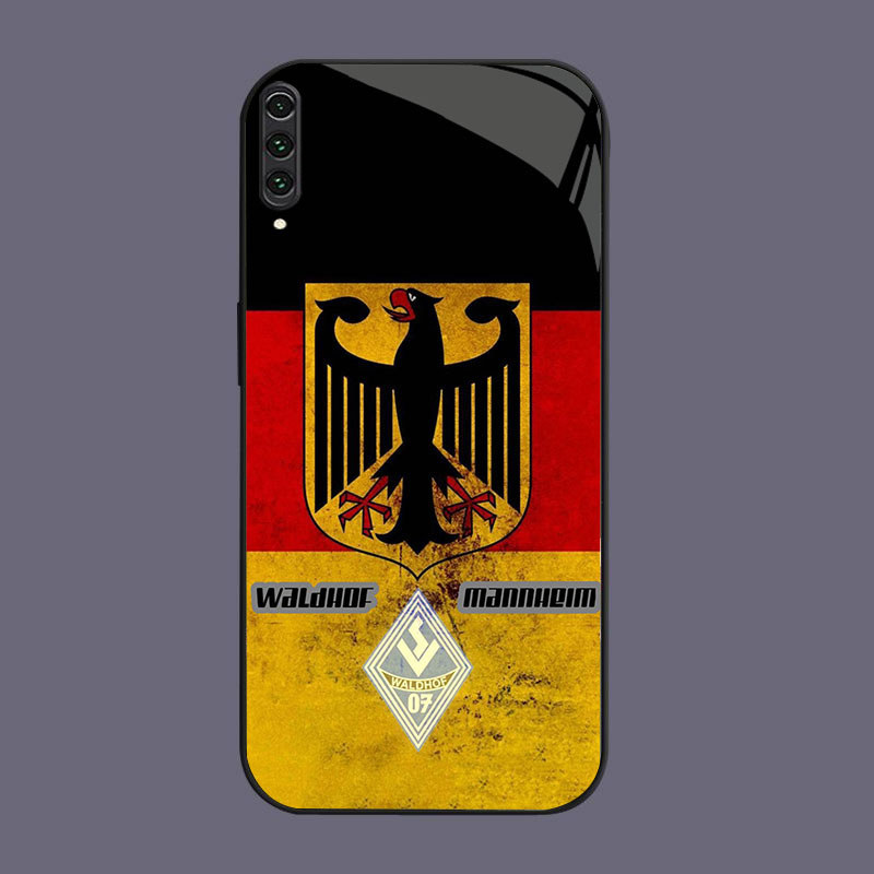 DK-61 DEUTSCHER FOOTBALL BUND Casing GLASS soft frame สีดํา Samsung Note A70 10Plus A7 A70S A10 A02 