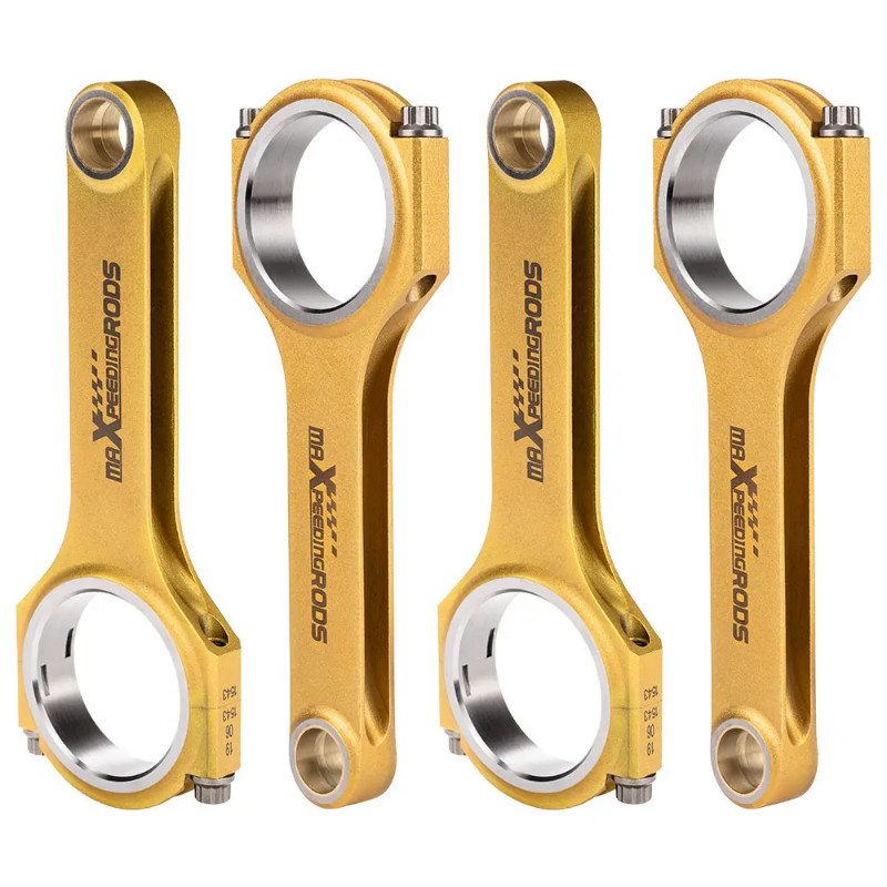 4x Titanizing Connecting Rods for Audi  A3 1.8T (AGU AQA) 5.669" for VW Golf Gti 1.8T 2.0L 16V 20V