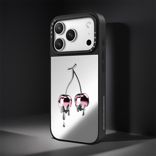 สีละลายเชอร์รี่ภาพประกอบกระจกไร้สายชาร์จแม่เหล็กเข้ากันได้สํ…