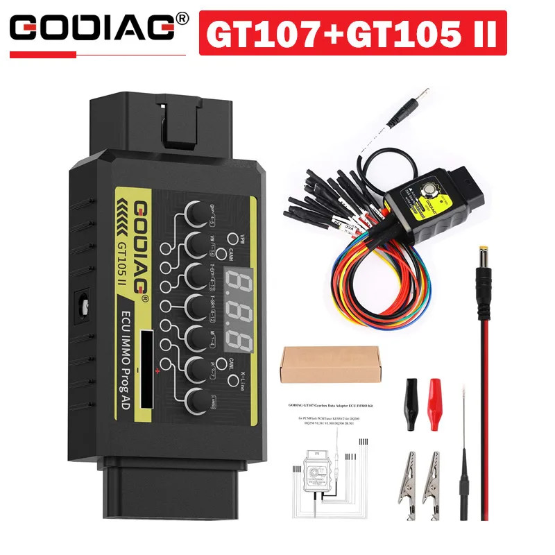 GODIAG GT107 + GT105 II DSG Plus Gearbox Data Adapter For DQ250, DQ200, VL381, VL300, DQ500, DL501