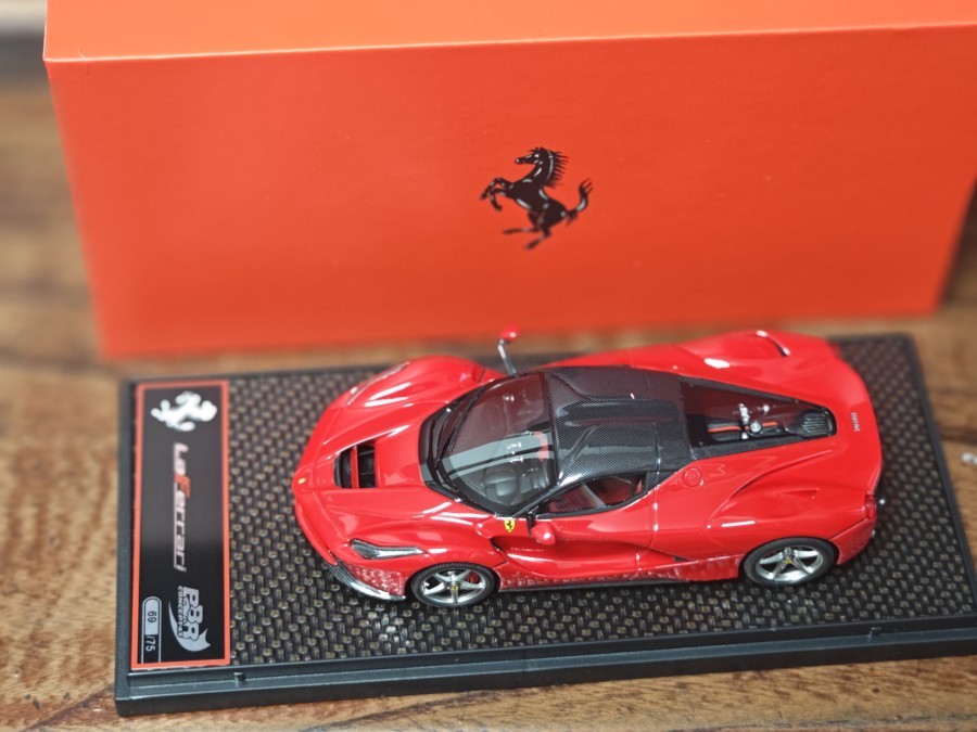 BBR รุ่น 1/43 Ferrari Laferrari Hard Top Ferrari Laferrari Label สีแดง