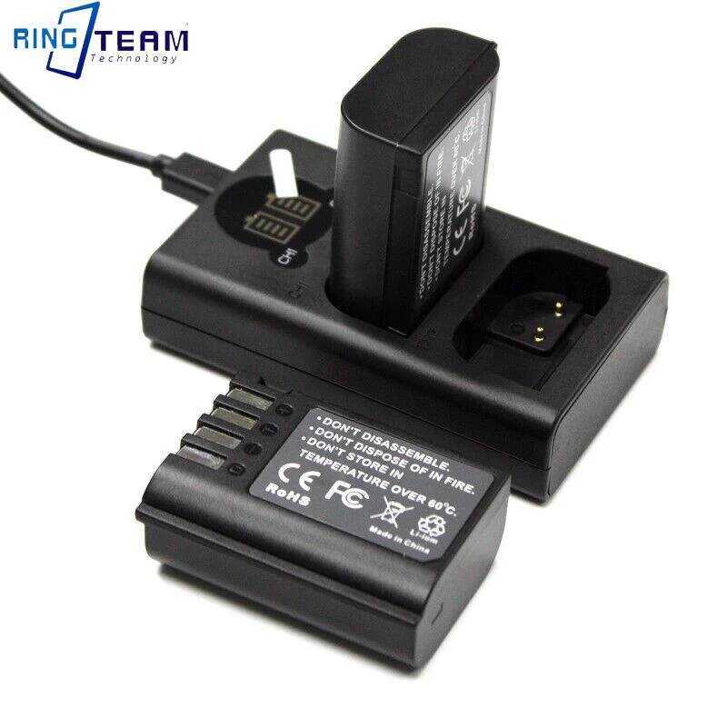 ▥ เครื่องชาร์จแบตเตอรี่คู่สำหรับกล้อง  Lumix Dc-S5 S5k S9 Gh5 Gh6 LCD - ใช้ได้กับแบตเต