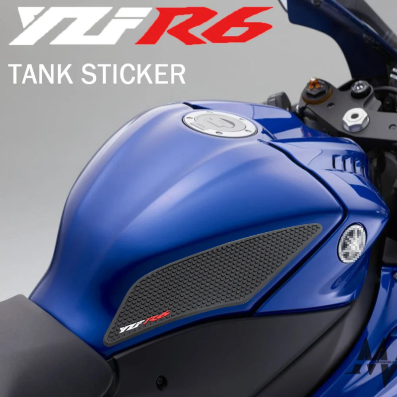 2021 New For Yamaha YZFR6 YZF-R6 2017 2018 2019 2020 2021 Rubber Skin Tank Pads Grips