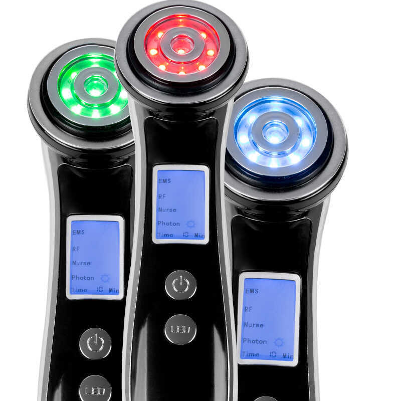 R RF RF EMS สีเครื่องมือความงามไฟฟ้านวด RF Ion อิเล็กทรอนิกส์ในครัวเรือนความงามเครื่องมือฟื้นฟูผิว