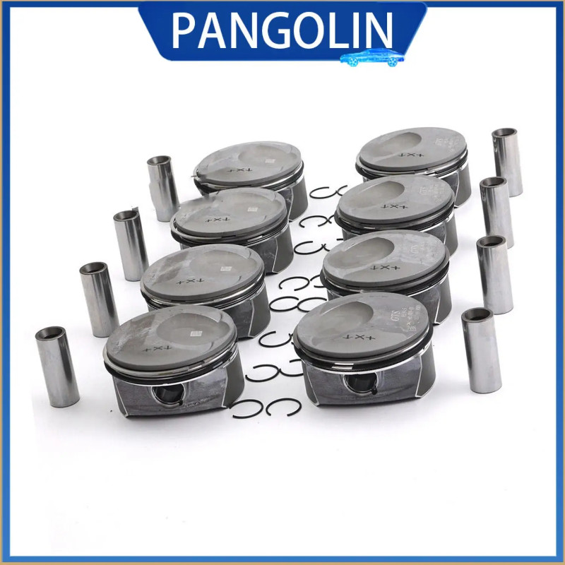 PANGOLIN 8Pcs Piston Set 94810304824 94810304724 for Porsche Cayenne S GTS 957 Panamera S 4S GTS 97