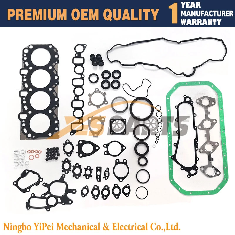 New 2KD Full Head Gasket Kit 2KD-FTV for Toyota engine Hiace Steel Made Set