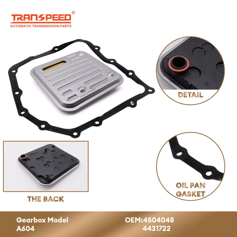 TRANSPEED A604 40TE 41TE 41TES Auto Transmission Oil Filter 4504048 4431722 Oil Pan Gasket For CHRY