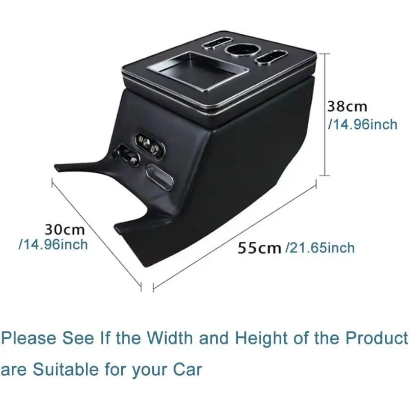 AP02 Armrest box central with wireless charging For Mercedes Benz Vito 2016 2017 2018 2019 2020 202