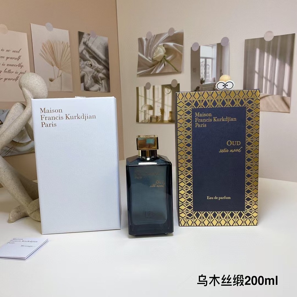 แฟชั่น ❤ 60 MFK Francis Corgiansi Satin Ebony Mood Perfume 200ml ขวดสีดําน้ําหอม Unisex 68e