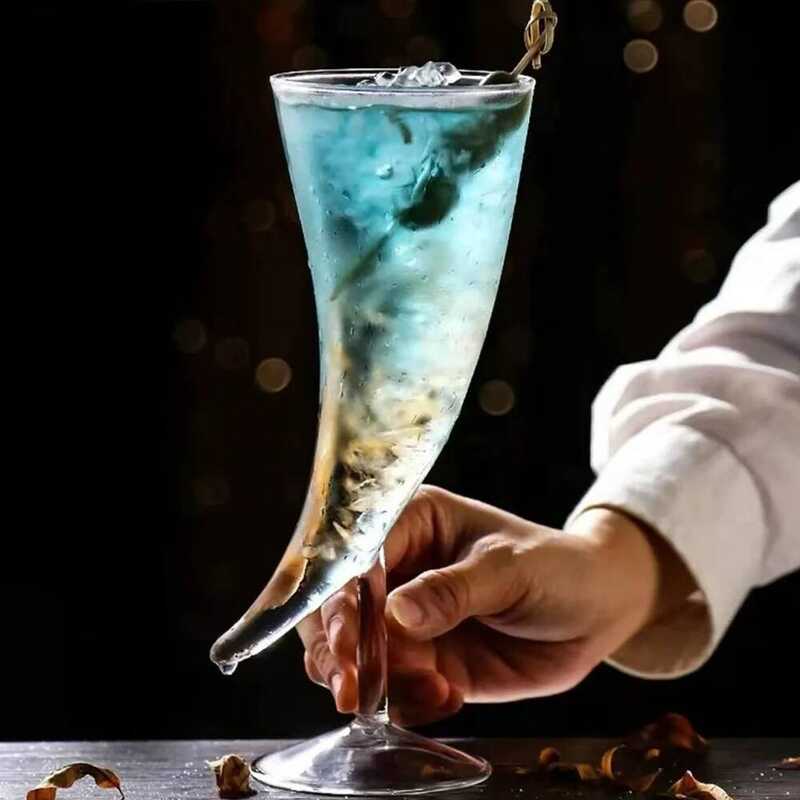 C Creative Halloween Cocail Glass Creative Pipe Mold Molecular Cocail Champagne Glass Bar Cocail Gl