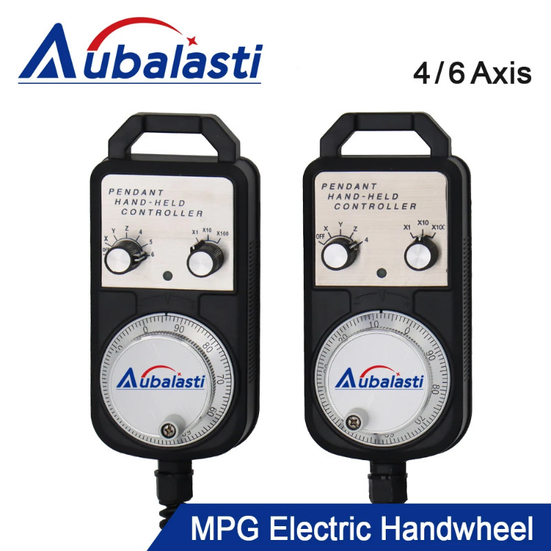 CNC Pulse Generator 4/6Axis MPG Pendant Handwheel 5V for FAGOR GSK Siemens MITSUBISHI FANUC System