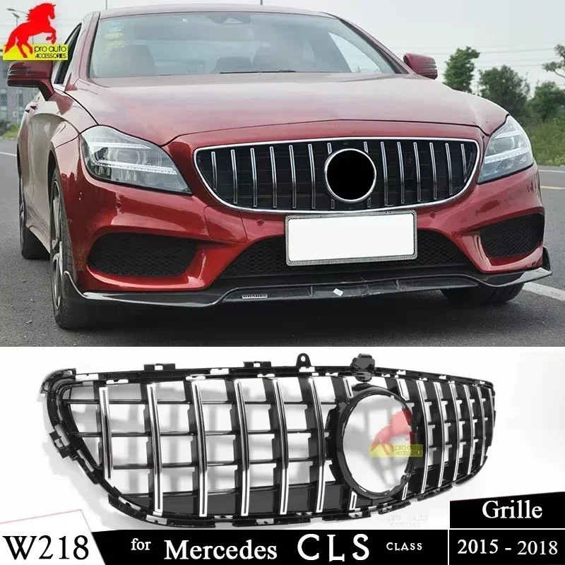 Front Bumper GT Grille suitable for Mercedes CLS Class W218 X218 2015 - 2018 CLS 400 CLS 350 CLS 50
