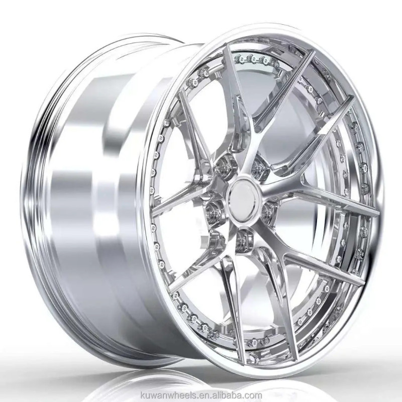 Kw 2 piece forged 5x120 wheels 18 19 20 21 22 inch rims T6 aluminum alloy racing car wheels disc fo