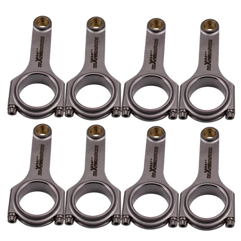 H-beam Steel Connecting Rods+ARP 2000 Bolts For Mercedes Benz 4.0L V8 M177/M178 153mm 5/16" Forged