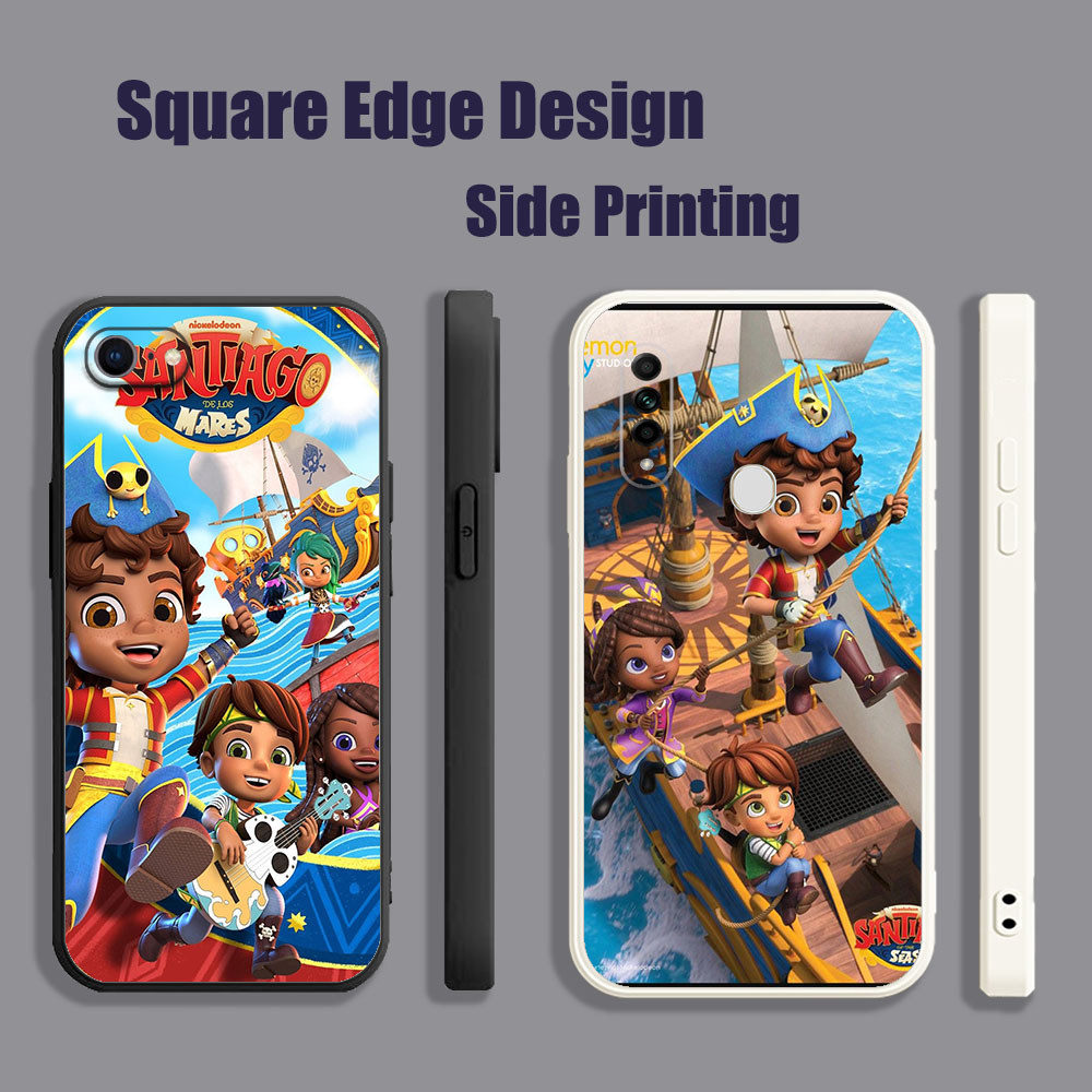 ปลอกสําหรับ OPPO A12 A3S A5S A5 A7 A15 A15S A16 A16S A12E santiago ของทะเลเคลื่อนไหว BOQ08 เคสโทรศัพ