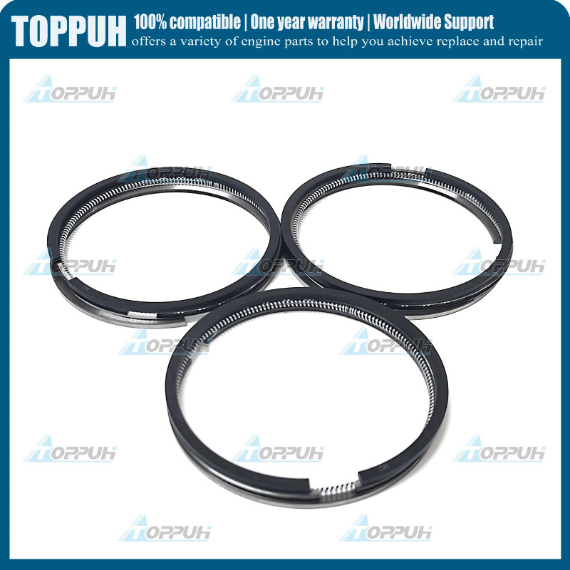 Engine Piston Ring Kit Fits Mitsubishi L3E Excavator 76MM 2*2*3