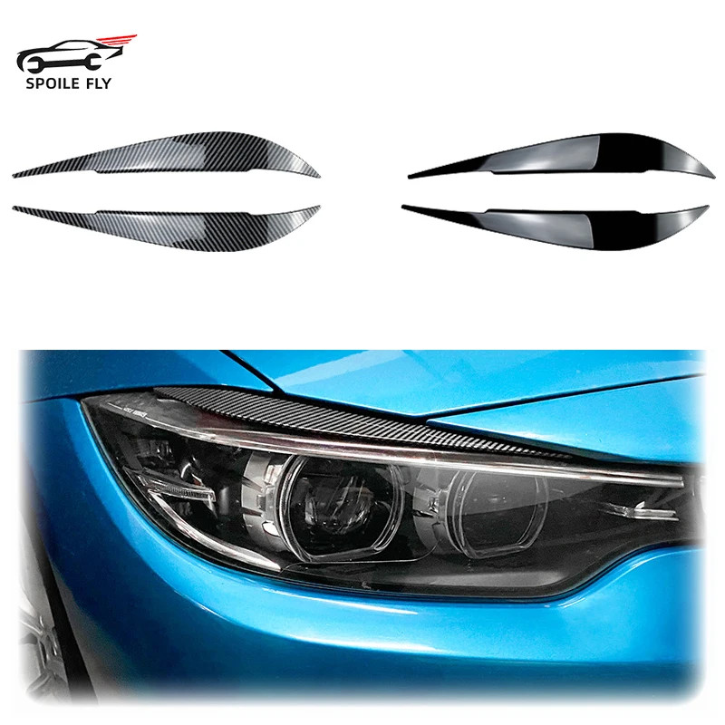 2013 To 2021 For BMW 4 Series F32 F33 F36 M4 420d 420i 425d 430i 435i 440i Evil Headlight Eyebrows