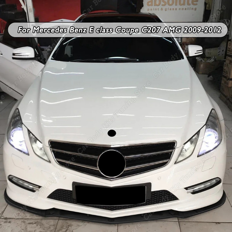 Front Bumper Splitters Body Kit Diffuser Spoiler For Mercedes Benz E class Coupe C207 AMG e350 e250