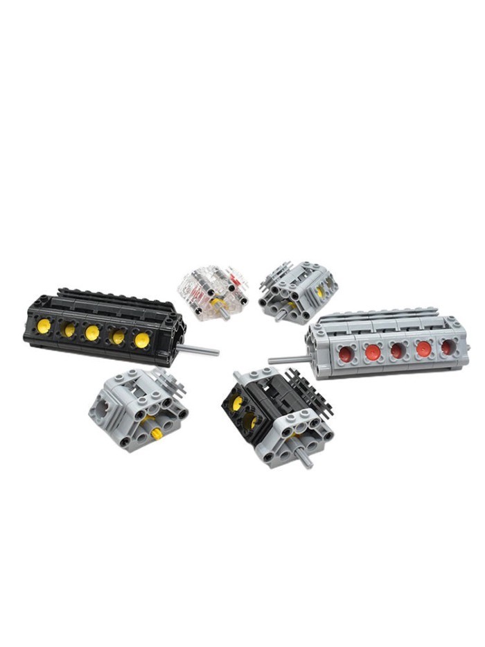 Double Eagle ใช้กับ Lego Building Blocks MOC, Dynamic Engine, รุ่นนิวเมติก V2V4V6V8V10V12