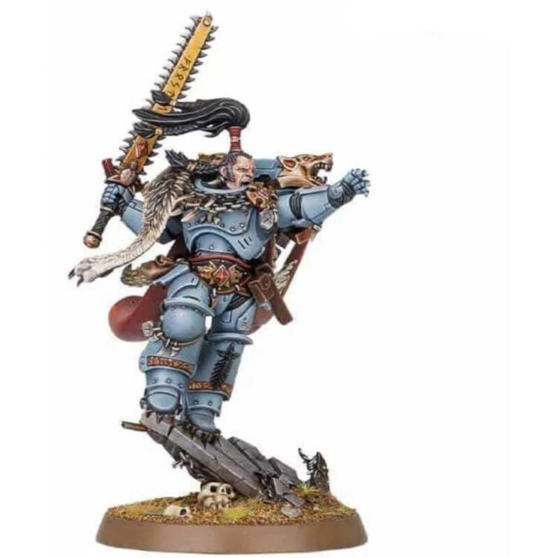 [warhammer] Space warhammer Space Wolf Lagerna Black Bristle Flip Resin Model