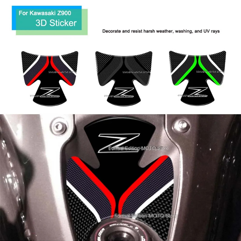 For Kawasaki Z900 Z 900 3D Resin Motorcycle Ignition lock Key Area Protection Sticker Waterproof An