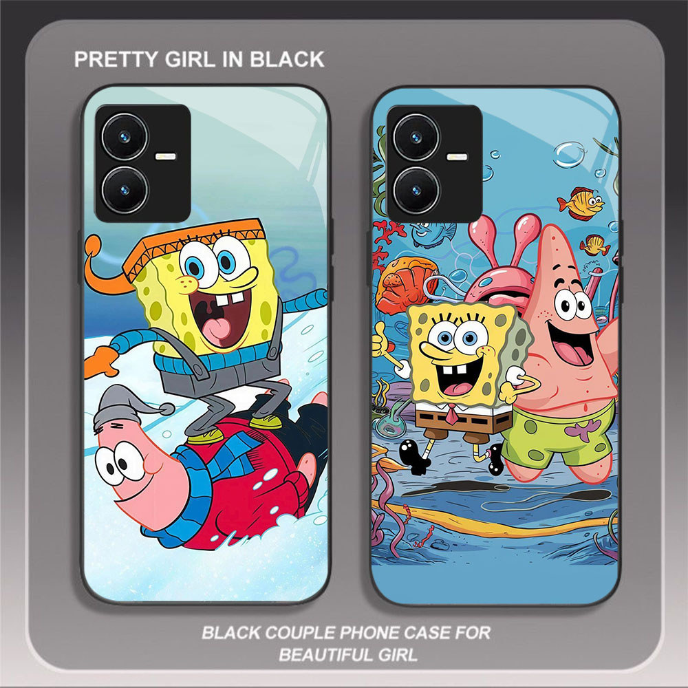 HK-64 Patrick Star แก้วแก้วสําหรับ VIVO iQOO Y22 Y28 V25 Y35 Y22S Y55 Z6 Y75 5G