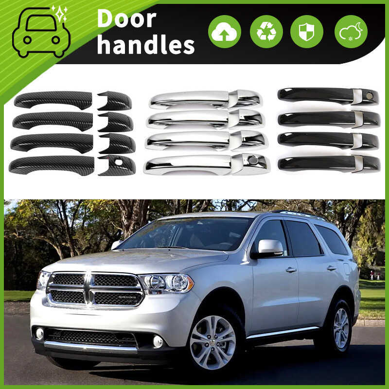 เหมาะสําหรับ 11-22 Dodge Durango Durango WD มือจับประตูตกแต่งมือจับประตูชามอุปกรณ์เสริม