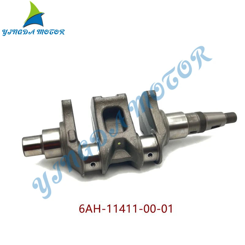 6AH-11411-00-01 Crankshaft For Yamaha Outboard Motor 4T F20A; F15A Parsun F20-05020004; 6AH-11411