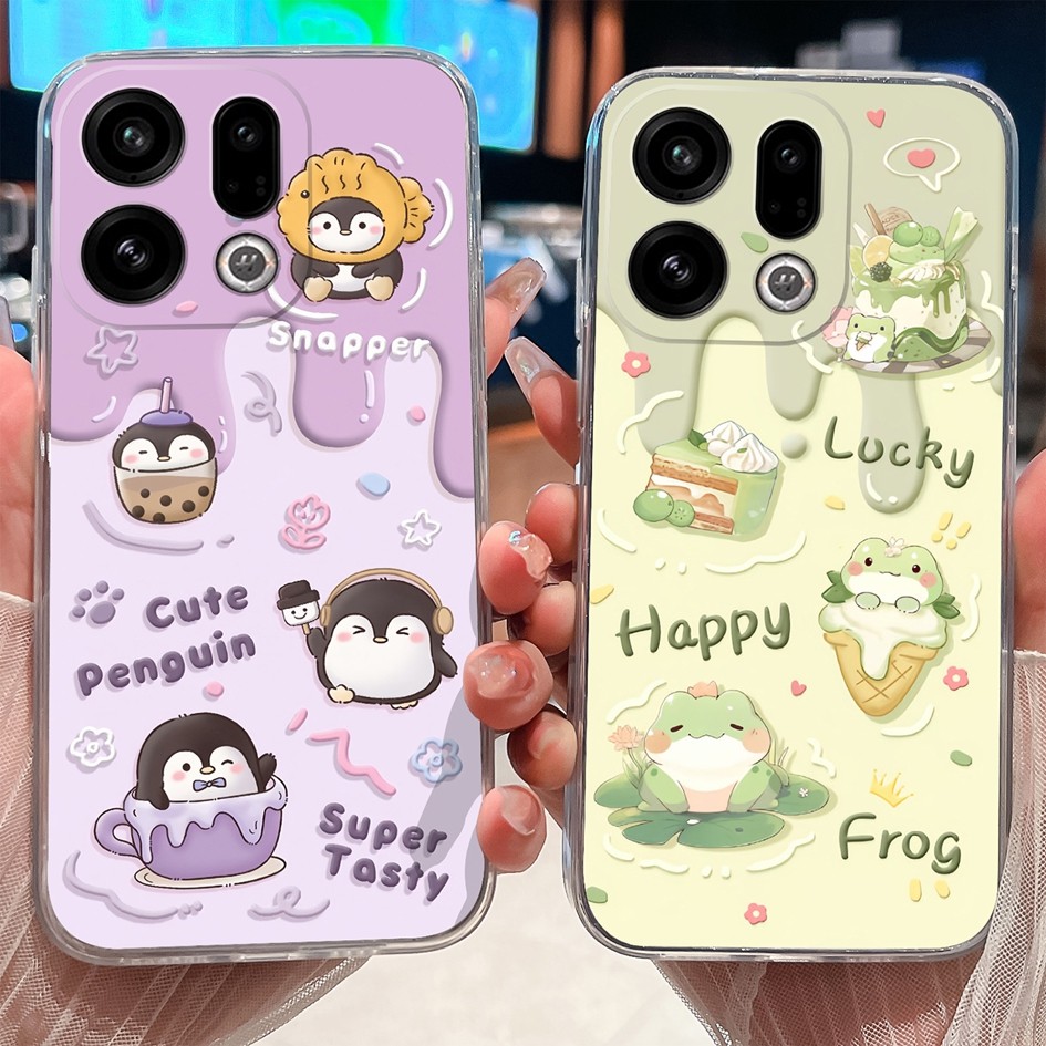 สําหรับ OPPO ค้นหา X9 / X9 Pro กรณีป้องกันซิลิโคนใสรูปแบบสวยเคสโทรศัพท์สําหรับ OPPO ค้นหา X9Pro ฝาครอบ Capa