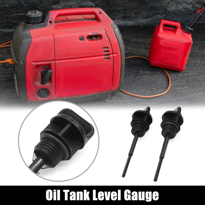 uxcell 2pcs Black Plastic Motorcycle Engine Oil Tank Level Gauge Dipstick for GY6 125