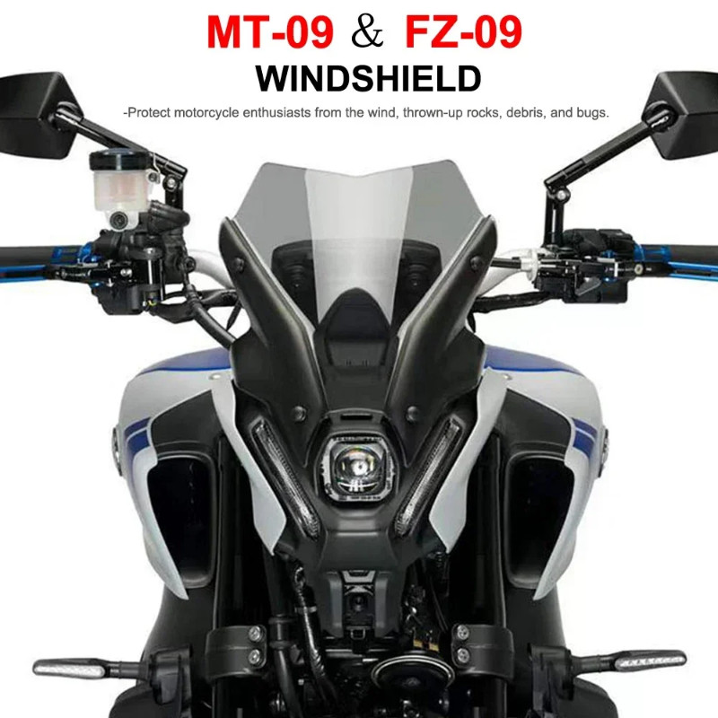 For YAMAHA MT-09 FZ-09 MT 09 FZ 09 MT09 FZ09 Motorcycle Accessories Windshield Sport Windscreen Scr