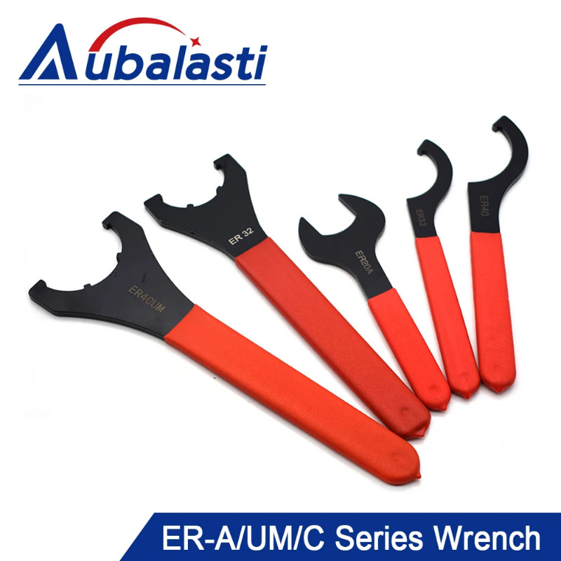 Aubalasti ER Collet Wrench ER32UM ER25UM ER40UM Collet Nut Spanner use for Collet Chuck Holder CNC